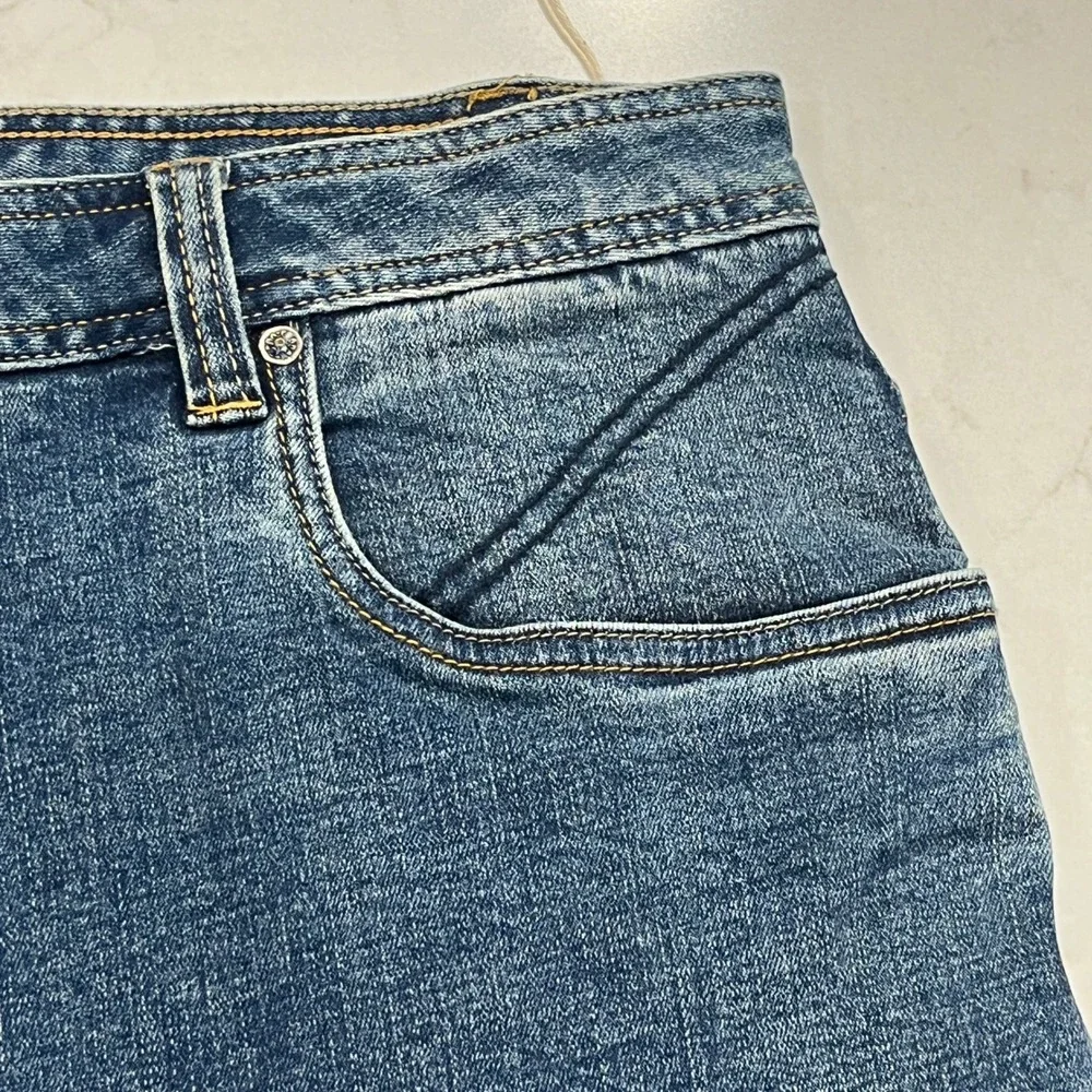 Prana NEW Axiom Jeans Mens 40 x30 Blue Denim Straight Leg Organic Cotton Stretch